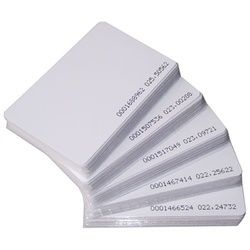 125KHZ Plastic Contactless Smart Card, Size : CR80 86X54 MM