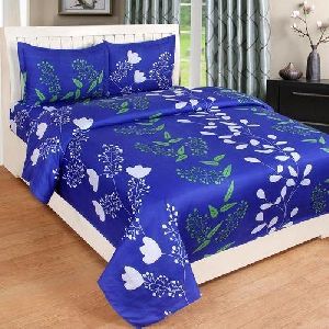 cotton printed bed sheet