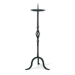 Black Pillar Candle Stand