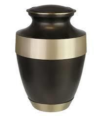 Rustic Bronze Brass Cremation Urn