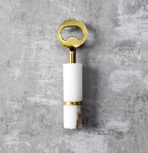 Brass and Marble Bottle Opener