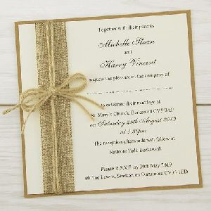 Paper Wedding Invitation Card