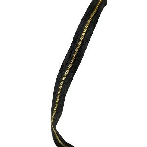 Polyester Black Brass Zipper