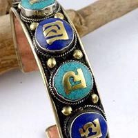 Polished Plain Copper Auspicious Mantra Bangles