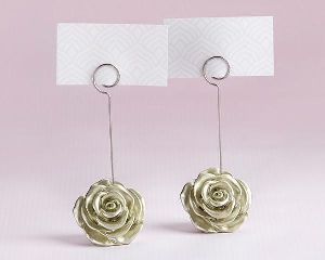 Metal Flower Card Holder