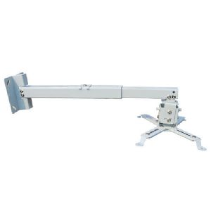 Heavy Duty Adjustable Projector Ceiling and Wall Mount Kit Bracket Stand with Tilt Option- White - W