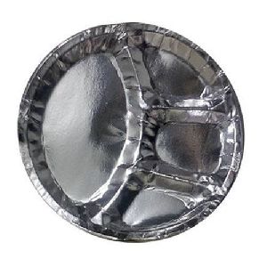 Silver Laminated 4 Cp paper plates