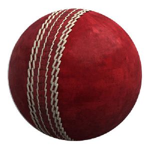 Red Leather Cricket Ball