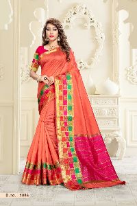 Women Desinger Saree With Desinger Blouse Piece