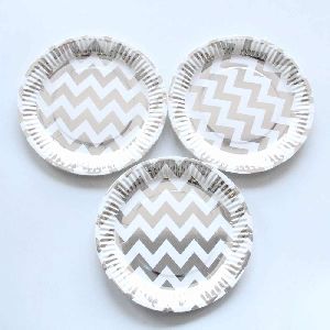 Party Silver Paper Plates