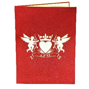 Cupid Valentine's Day Pop Up Card