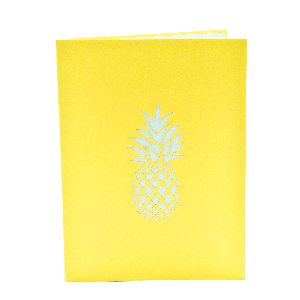 Pineapple Greeting Card For Holiday- Yellow