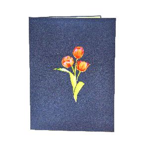 Tulips Bouquet Anniversary Greeting Card for Couples
