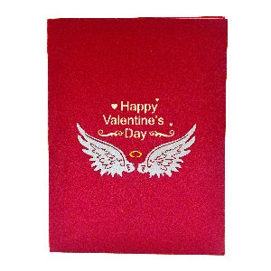 Winged Hearts Valentine's Day Greeting Card