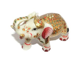 Antique Marble Elephant For Corporate Gifts