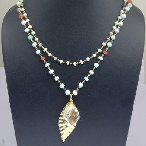 Peruvian Opal Bead Chain Necklace