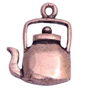 Rose Gold Plated Tea Pot Charm Pendant