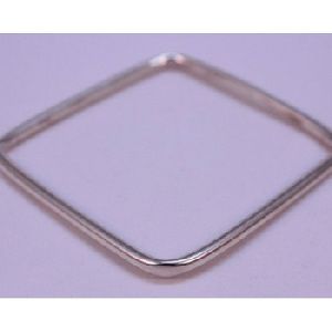 92.5 Square shape Silver Bangle Bracelet
