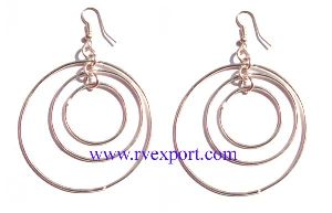 Silver plated Brass wire Earrings