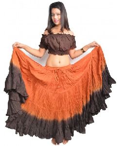American tribal style belly dancing cotton skirt