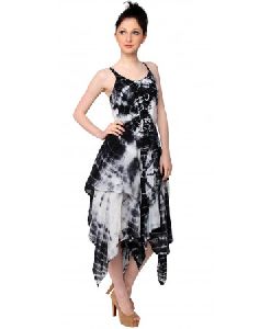 Women's Sleeveless Tie Dye Casual Maxi Party Dress
