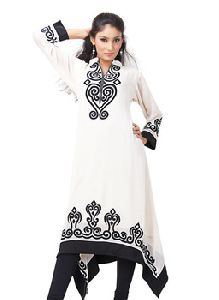 Designer black and white Kurti