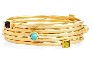 Vezoora Five attached Bangles with multi stone