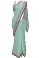 Exquisite Sky Blue Gotapatti Saree