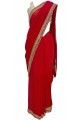 Ruby Red Romantic Sari