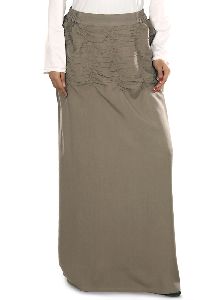 Brown color Skirt-Rayon Skirt