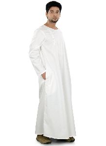 White color Galabiyyas-Poplin Galabiyyas