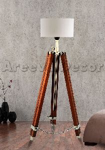 Designer Brown Tripod Lamp