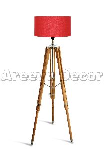 Wooden Tripod Lamp Stand