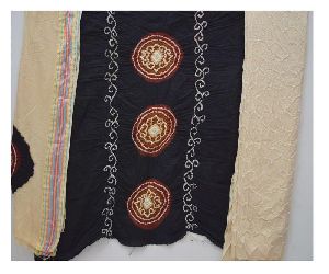 Batik Girl Design Bandhani Dress Material