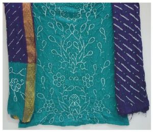 Design Bandhani Dress Material
