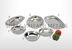 Stainless Steel Pudding Plate & Halwa Plate