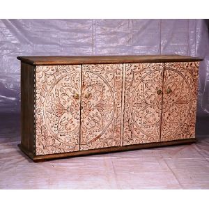 Industrial Indian solid mango wood cabinet