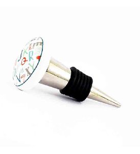 ABCD CERAMIC  BOTTLE STOPPER