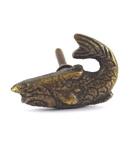 Antique Fish Metal Knob