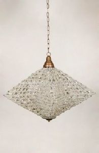 BEADED STAR SHAPE CHANDELIER