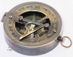 Antique Flap Sundial Compass