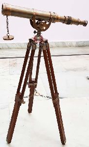 Antique Telescope with Tripod