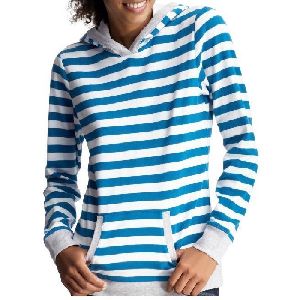 STRIPED PULLOVER HOODY