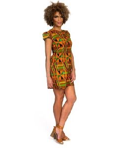 cotton Kente Dashiki dress for ladies women girls