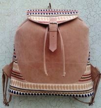 Backpack With Urge stable Handle With Fake Leather Fabric