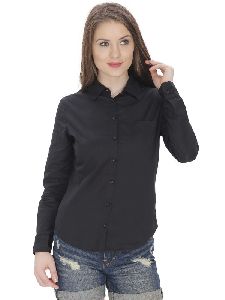 Cotton Black Shirt For WomenShirt