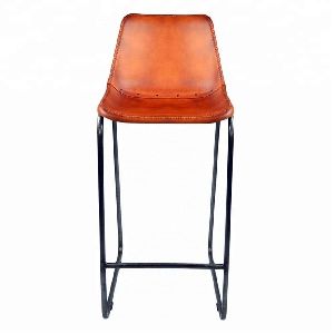 Giron Leather Bar Chair