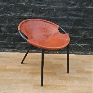 Industrial Leather Bucket Recliner Restaurant chair