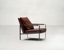 Metal Leather Recliner Chair