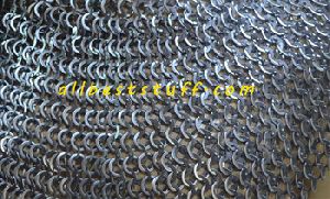 Wedge Riveted Chain Mail Flat Riveted Alternating Solid